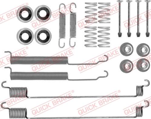 QUICK BRAKE 1050843 - Aksesuar dəsti, əyləc başlıqları furqanavto.az