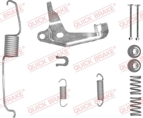 QUICK BRAKE 105-0853X-1R - Aksesuar dəsti, əyləc başlıqları furqanavto.az