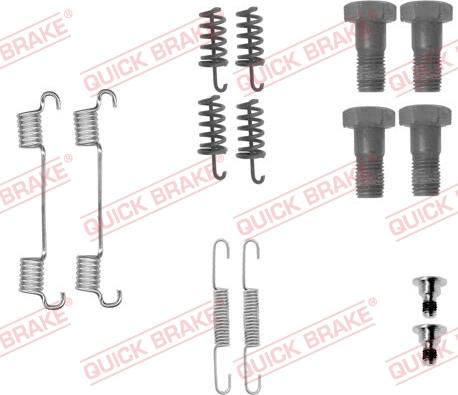 QUICK BRAKE 1050867 - Aksesuar dəsti, dayanacaq əyləci başlıqları furqanavto.az