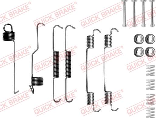 QUICK BRAKE 105-0804 - Aksesuar dəsti, əyləc başlıqları furqanavto.az