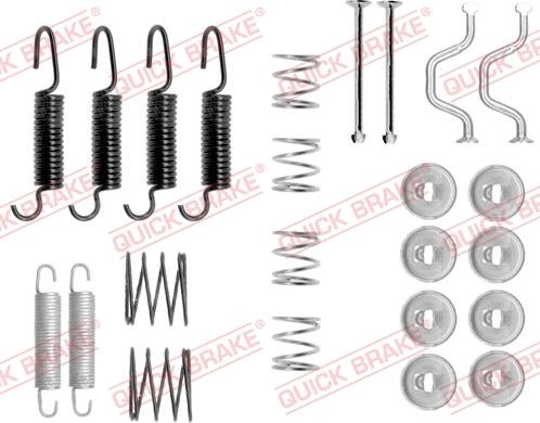 QUICK BRAKE 1050816 - Aksesuar dəsti, dayanacaq əyləci başlıqları furqanavto.az