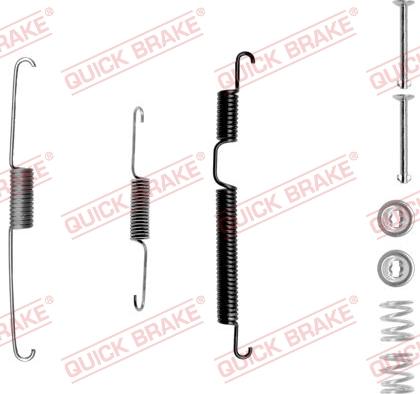 QUICK BRAKE 105-0813-1L - Aksesuar dəsti, əyləc başlıqları furqanavto.az