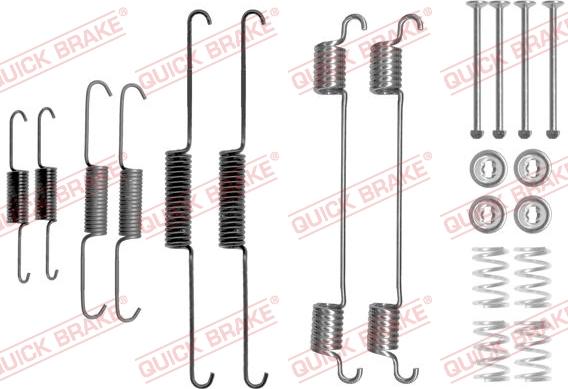 QUICK BRAKE 1050817 - Aksesuar dəsti, əyləc başlıqları furqanavto.az