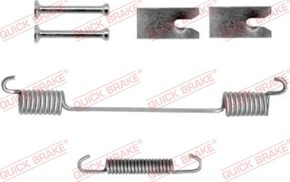 QUICK BRAKE 105-0836-1 - Aksesuar dəsti, əyləc başlıqları furqanavto.az