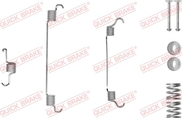 QUICK BRAKE 105-0820-1L - Aksesuar dəsti, əyləc başlıqları furqanavto.az