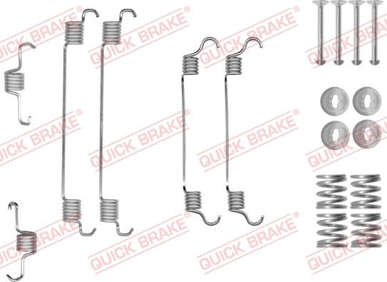 QUICK BRAKE 105-0820 - Aksesuar dəsti, əyləc başlıqları furqanavto.az