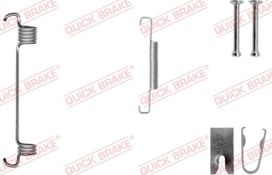 QUICK BRAKE 10508751R - Aksesuar dəsti, dayanacaq əyləci başlıqları furqanavto.az