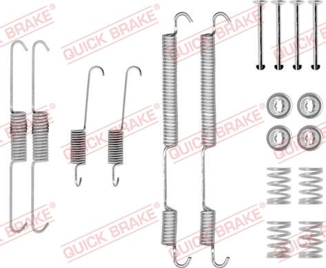 QUICK BRAKE 1050753 - Aksesuar dəsti, əyləc başlıqları furqanavto.az