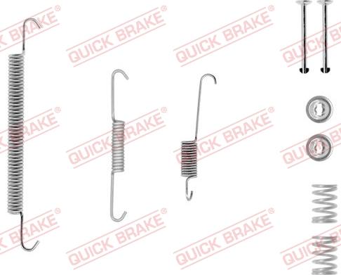 QUICK BRAKE 105-0757-1 - Aksesuar dəsti, əyləc başlıqları furqanavto.az