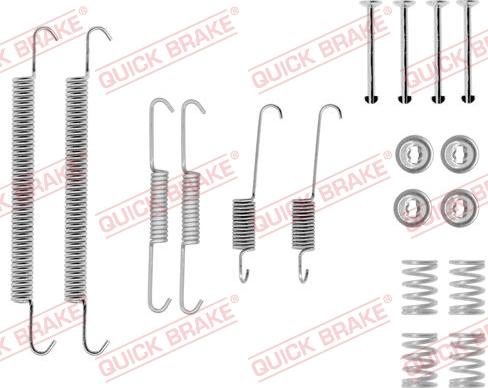 QUICK BRAKE 1050757 - Aksesuar dəsti, əyləc başlıqları furqanavto.az