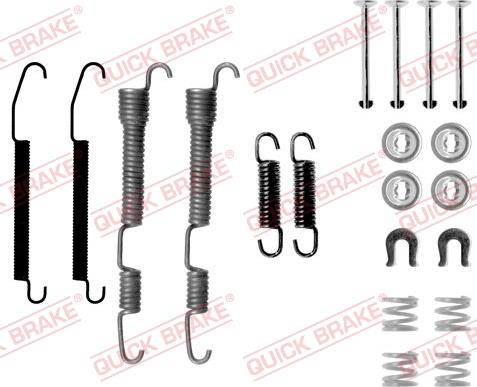 QUICK BRAKE 1050761 - Aksesuar dəsti, əyləc başlıqları furqanavto.az