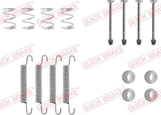 QUICK BRAKE 1050711 - Aksesuar dəsti, dayanacaq əyləci başlıqları furqanavto.az