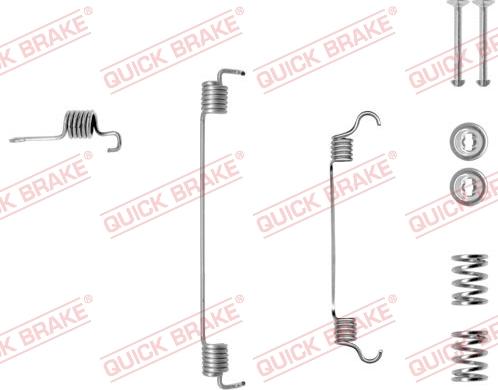 QUICK BRAKE 10507841R - Aksesuar dəsti, əyləc başlıqları furqanavto.az