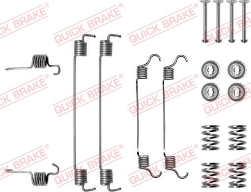 QUICK BRAKE 105-0784 - Aksesuar dəsti, əyləc başlıqları furqanavto.az