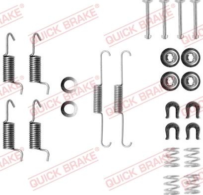 QUICK BRAKE 1050788 - Aksesuar dəsti, dayanacaq əyləci başlıqları furqanavto.az