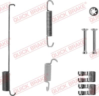 QUICK BRAKE 10507391R - Aksesuar dəsti, əyləc başlıqları furqanavto.az