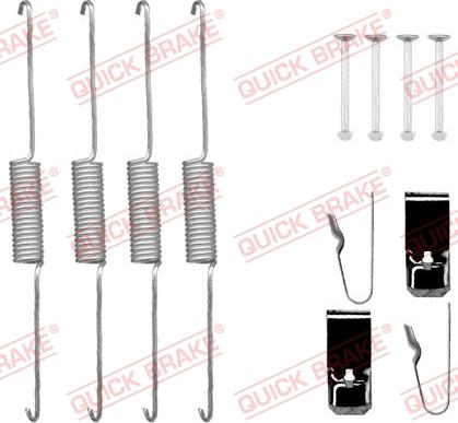 QUICK BRAKE 1050725 - Aksesuar dəsti, əyləc başlıqları furqanavto.az