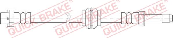 QUICK BRAKE 32.127 - Əyləc şlanqı furqanavto.az