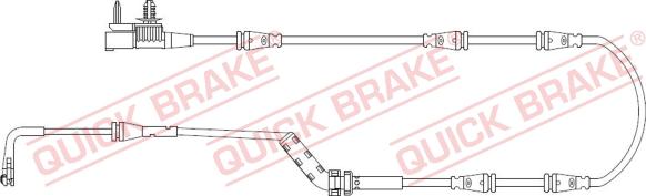 QUICK BRAKE WS 0442 A - Xəbərdarlıq Kontakt, əyləc padinin aşınması furqanavto.az