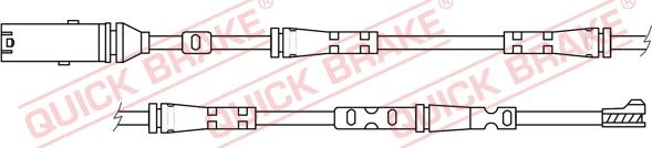 QUICK BRAKE WS 0417 A - Xəbərdarlıq Kontakt, əyləc padinin aşınması furqanavto.az