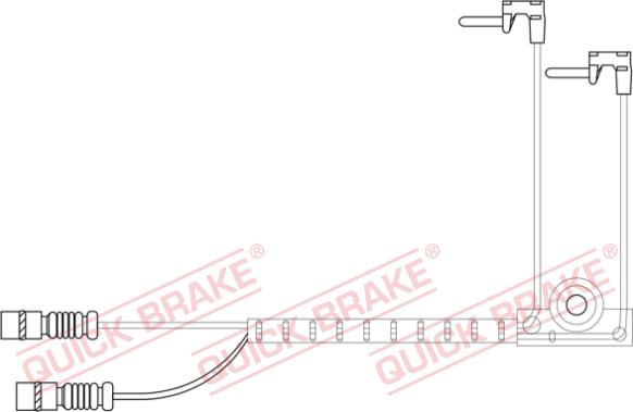 QUICK BRAKE WS 0422 A - Xəbərdarlıq Kontakt, əyləc padinin aşınması furqanavto.az