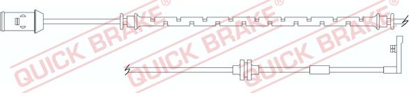 QUICK BRAKE WS 0194 B - Xəbərdarlıq Kontakt, əyləc padinin aşınması furqanavto.az