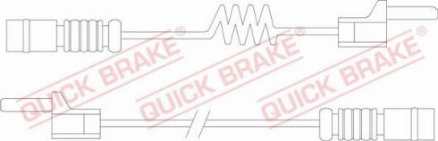 QUICK BRAKE WS 0169 A - Xəbərdarlıq Kontakt, əyləc padinin aşınması furqanavto.az