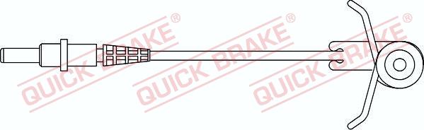 QUICK BRAKE WS 0185 A - Xəbərdarlıq Kontakt, əyləc padinin aşınması furqanavto.az