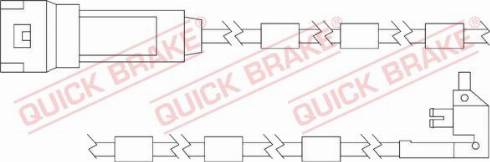 QUICK BRAKE WS 0125 A - Xəbərdarlıq Kontakt, əyləc padinin aşınması furqanavto.az