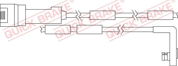 QUICK BRAKE WS 0126 B - Xəbərdarlıq Kontakt, əyləc padinin aşınması furqanavto.az