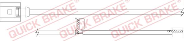 QUICK BRAKE WS 0393 A - Xəbərdarlıq Kontakt, əyləc padinin aşınması furqanavto.az