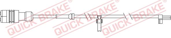 QUICK BRAKE WS 0348 A - Xəbərdarlıq Kontakt, əyləc padinin aşınması furqanavto.az