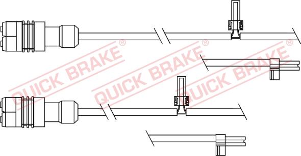 QUICK BRAKE WS 0343 A - Xəbərdarlıq Kontakt, əyləc padinin aşınması furqanavto.az