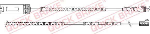 QUICK BRAKE WS 0354 A - Xəbərdarlıq Kontakt, əyləc padinin aşınması furqanavto.az