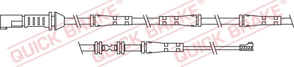 QUICK BRAKE WS 0305 A - Xəbərdarlıq Kontakt, əyləc padinin aşınması furqanavto.az