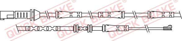 QUICK BRAKE WS 0306 A - Xəbərdarlıq Kontakt, əyləc padinin aşınması furqanavto.az