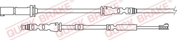 QUICK BRAKE WS 0303 A - Xəbərdarlıq Kontakt, əyləc padinin aşınması furqanavto.az