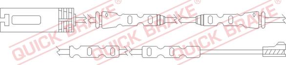 QUICK BRAKE WS 0317 A - Xəbərdarlıq Kontakt, əyləc padinin aşınması furqanavto.az