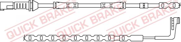 QUICK BRAKE WS 0382 A - Xəbərdarlıq Kontakt, əyləc padinin aşınması furqanavto.az