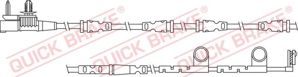 QUICK BRAKE WS 0330 A - Xəbərdarlıq Kontakt, əyləc padinin aşınması furqanavto.az