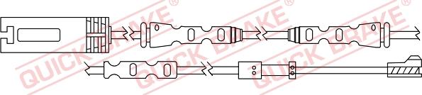 QUICK BRAKE WS 0324 A - Xəbərdarlıq Kontakt, əyləc padinin aşınması furqanavto.az