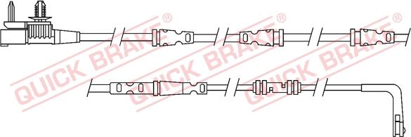 QUICK BRAKE WS 0325 A - Xəbərdarlıq Kontakt, əyləc padinin aşınması furqanavto.az