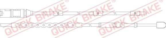 QUICK BRAKE WS 0321 A - Xəbərdarlıq Kontakt, əyləc padinin aşınması furqanavto.az