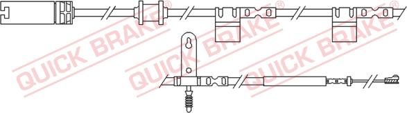 QUICK BRAKE WS 0299 A - Xəbərdarlıq Kontakt, əyləc padinin aşınması furqanavto.az