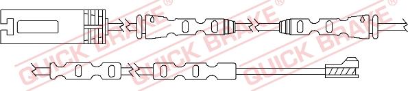 QUICK BRAKE WS 0291 A - Xəbərdarlıq Kontakt, əyləc padinin aşınması furqanavto.az