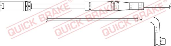 QUICK BRAKE WS 0249 A - Xəbərdarlıq Kontakt, əyləc padinin aşınması furqanavto.az