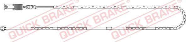 QUICK BRAKE WS 0248 B - Xəbərdarlıq Kontakt, əyləc padinin aşınması furqanavto.az