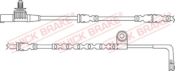 QUICK BRAKE WS0265A - Xəbərdarlıq Kontakt, əyləc padinin aşınması furqanavto.az