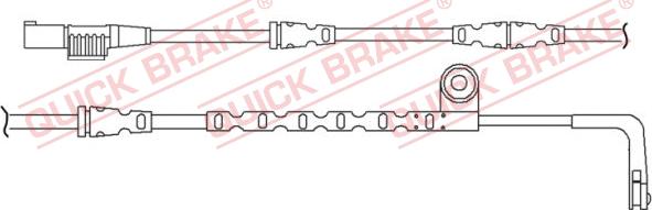 QUICK BRAKE WS 0260 A - Xəbərdarlıq Kontakt, əyləc padinin aşınması furqanavto.az