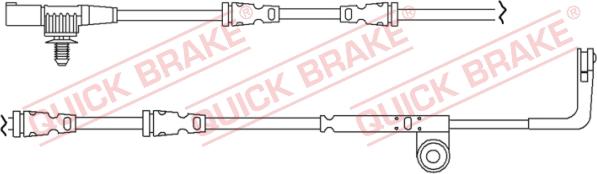 QUICK BRAKE WS 0261 A - Xəbərdarlıq Kontakt, əyləc padinin aşınması furqanavto.az